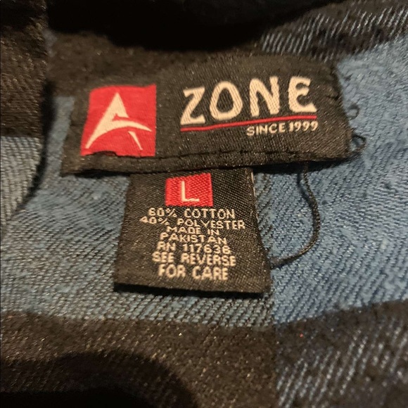 blue and black flannel - Picture 2 of 2